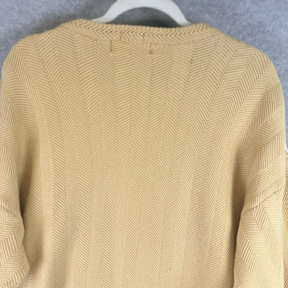 Vintage Hand Framed Ralph Lauren Chaps XL Ugly Christmas Cable Knit Sweater Sock